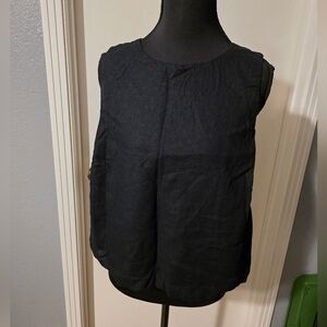 Abercombrie & Fitch Black Linen Size L Tank Top